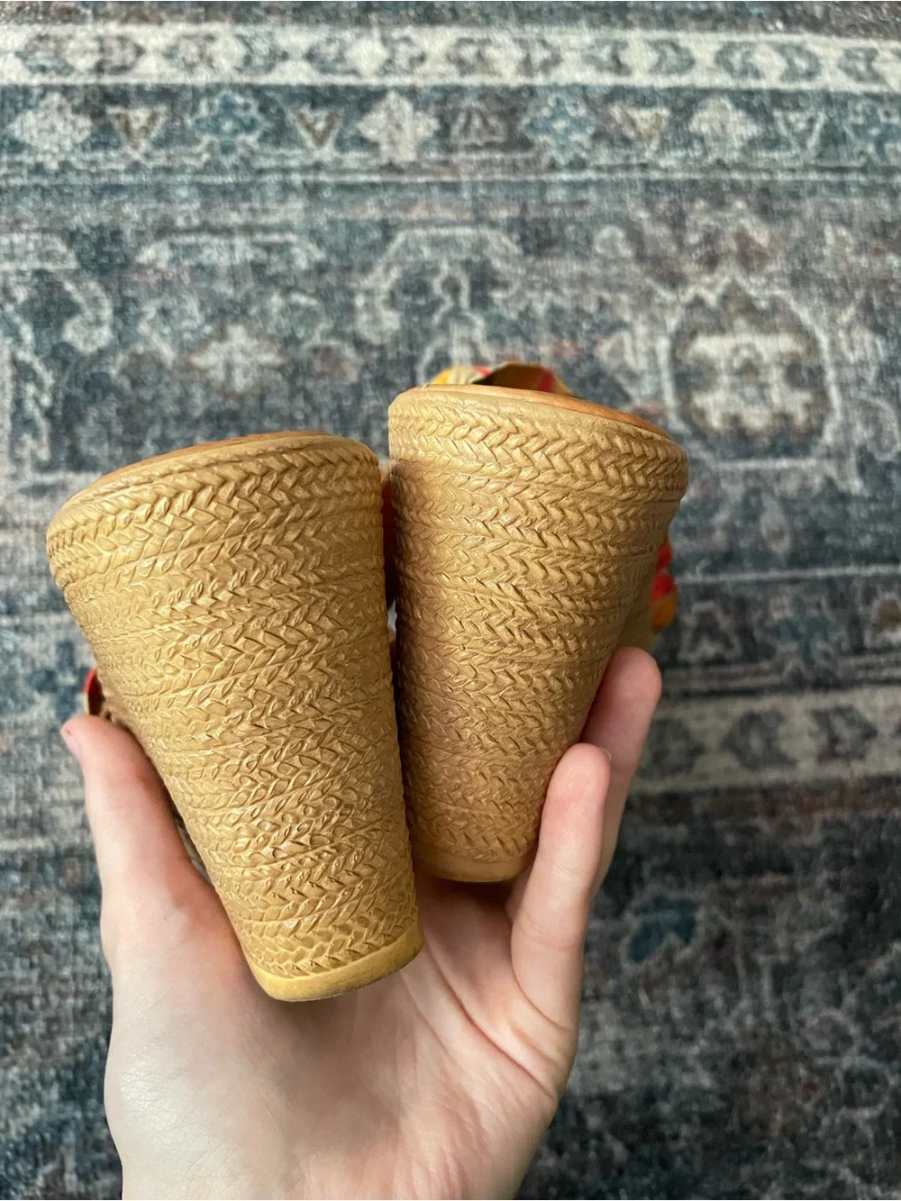 🥭Italian shoemakers wedge sandals🥭